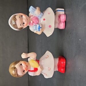 VTG JAPAN UCAGCO 1950s Ceramic Figurine Girls